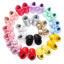 19 Color Bowknot Tassels Baby Shoes Toddler Soft Sole Moccasins Infant